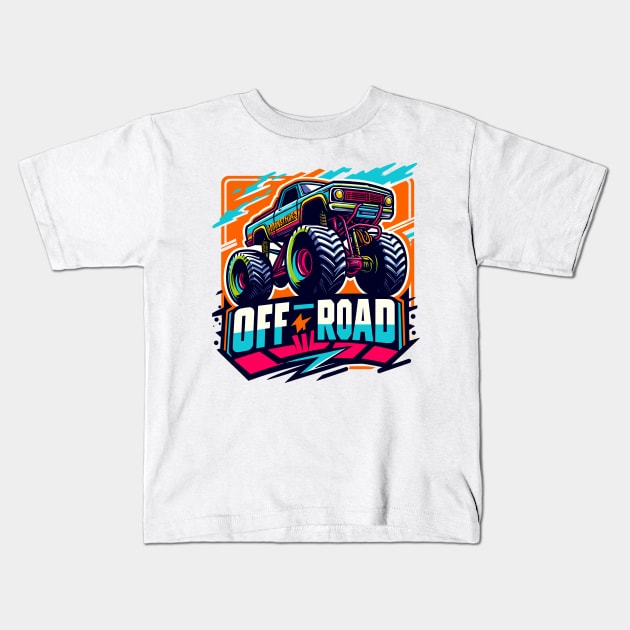 OFF ROAD Monster truck Kids T-Shirt by Vehicles-Art